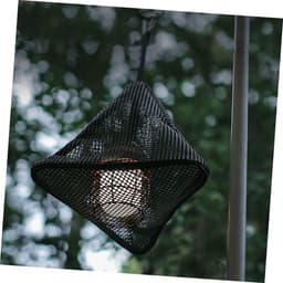 Hangende Nettas - Opbergzak Gaas - Voedsel Drogen - Driehoekige Vorm - 50x40x25 cm - Zwart — thumbnail 2