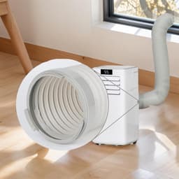 5,9-inch aansluitstuk voor de afvoerslang van een draagbare airconditioner - Aansluitstuk voor draagbare airconditioners - Accessoire voor airconditioners om de afvoerslang van de airconditioner te verlengen (rond) — thumbnail 3
