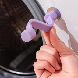 Deursteun voor wasmachine - 3,94 inch flexibele rekwisiet, 3-delige set voor droger en wasmachine, voorkomt geurvocht met eenvoudige installatie | Accessoires voor huishoudelijke apparaten voor het — thumbnail 4