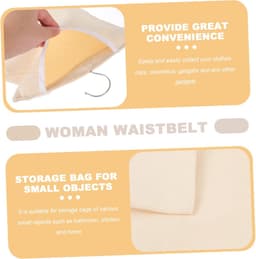 Opbergzak Wasknijpers - Waszak Hanger - Ruimte Besparen - Grote Opening - 36x26.5CM - Beige — thumbnail 3