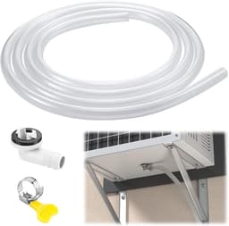 Afvoerslang Airco - Waterafvoerbuis Flexibel - Airco Condens Afvoeren - Lekvrije Rubberen Ring - 90 cm - Transparant — thumbnail 5