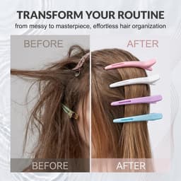 Haarspelden Klemmen - Kappersklemmen Styling - Haar Fixeren - Markeringsvrij Ontwerp - 118 cm - Pastelkleuren — thumbnail 3