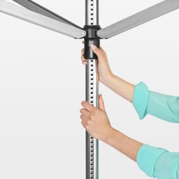 Brabantia Lift-O-Matic Droogmolen - 50 m - met Metalen Grondanker en Beschermhoes - Metallic Grey — thumbnail 4