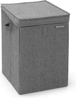 Brabantia Wasmand - met Deksel - Stapelbaar - 35 l - Pepper Black — thumbnail 1