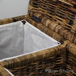 Wasmand-Duo-Naturel-Brown-67x35xH65-Riet-Rotan-Rechthoek — thumbnail 4