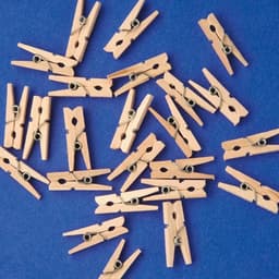 Mini Wasknijpers - Hout - 2,5 cm - 200 stuks — thumbnail 4