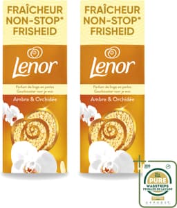 2 x Lenor – Geurbooster – Amber & Orchidee – 12 Wasbeurten – 155 g - Geurparels - Wasgeur - Luxegeur - Orchidee - Vanille — thumbnail 1