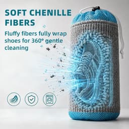 Schoenenwaszak, wasmachine, schoenenzak, waszak, schoenen, herbruikbare schoenwaszak, geschikt voor meerdere soorten - ShopVlot — thumbnail 3