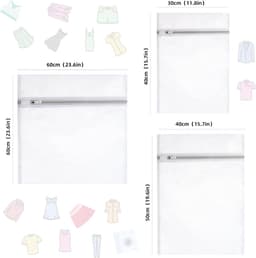 Wasnetten voor de wasmachine - 5 delige set voor delicate kleding, sokken, ondergoed en babykleding — thumbnail 4