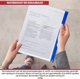 A5 Document Portemonnee - Transparant - Geschikt voor A5 Formaat - Waterdicht en Duurzaam - Voor Thuis en op Reis — thumbnail 4