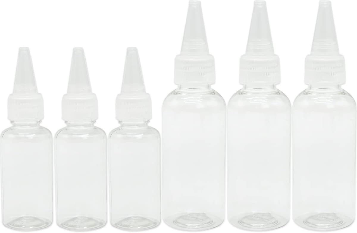 Knijpkruiderijflessen - Doorzichtig - 30 ml - Herbruikbare Plastic Doseerflessen - Voor Sauzen en Vloeistoffen — afbeelding 1
