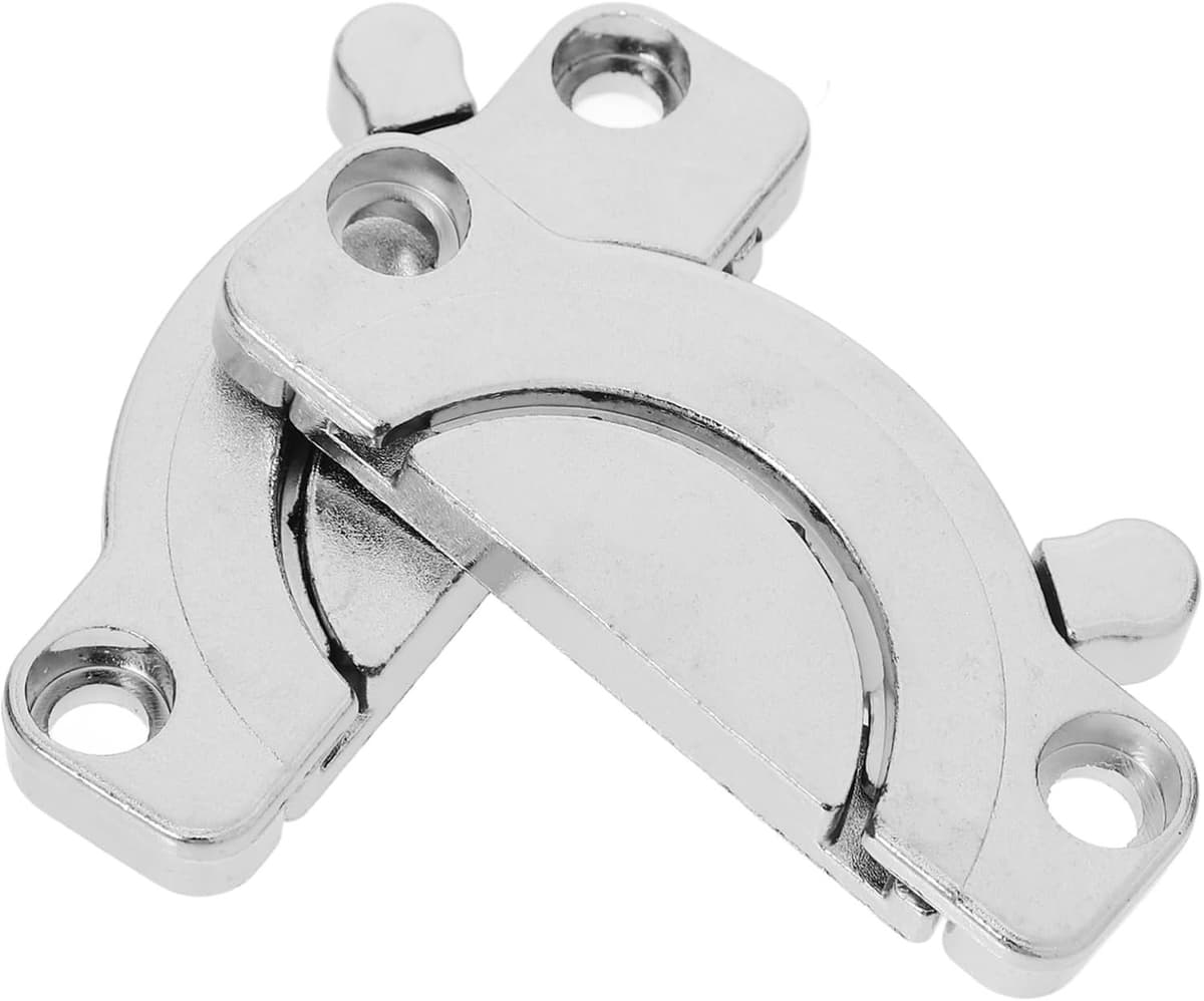 1set Rvs Meubelverbinder Verstelbare Tafelverbinding Voor Conferentietafels Kantoortafels Eettafels Stevige Bevestigingshardware Voor Stabiliteit Flexibiliteit Zilver — afbeelding 1