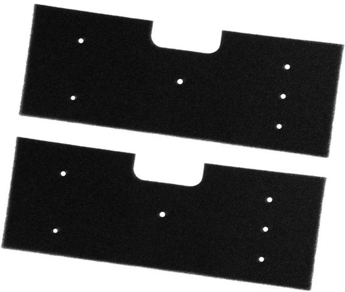 Pluisfilters voor wasmachine-drogercombinatie - Set van 2 - Wasbaar en herbruikbaar - Vervangingsschuim - Zwart - Geschikt voor WH01X35719-model - Filter voor schone was - Duurzame kwaliteit — afbeelding 1