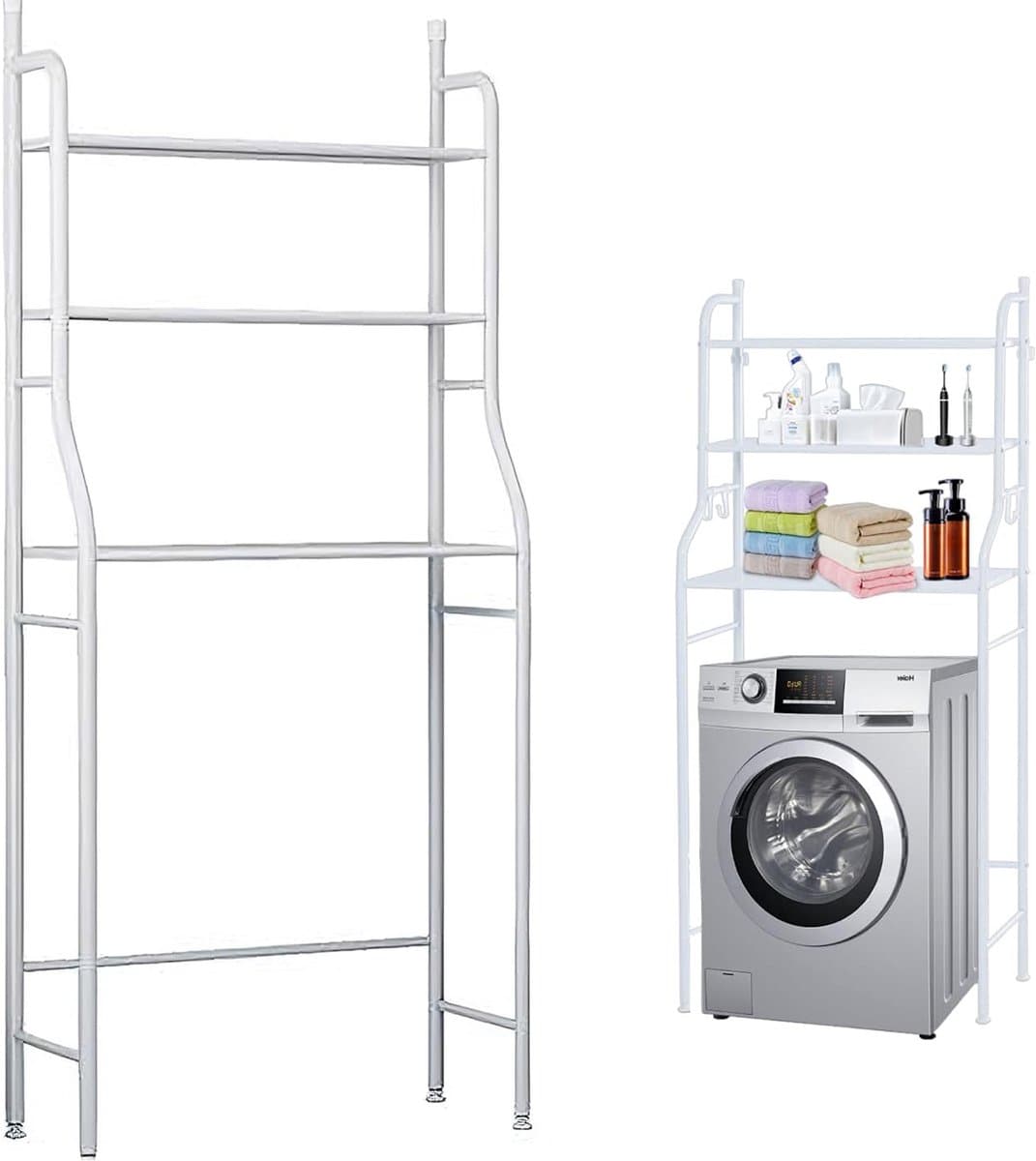 Ruimtebesparende Plank Voor De Wasmachine - Waterdichte Organizer - Planken Boven De Wasmachine - Met 3 Planken — afbeelding 1