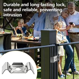 10 stuks hoogwaardige dubbelstaafmattenhek bevestiging accessoires, hekhouder roestvrij staal voor hekbevestiging - ShopVlot — thumbnail 4