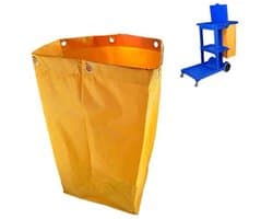 Schoonmaakkar Zak – 75 liter – Geel – Waterdicht – Grote Capaciteit – Voor Hotel & Horeca – Vervangingszak
