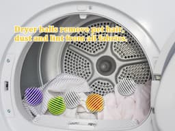 12 stuks wasballen voor wasmachine, rubberen ballen, wasballen, drogerballen voor kleding, voor het reinigen van kleding in het huishouden (4 kleuren) — thumbnail 5
