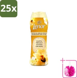 25 x Lenor - Geurbooster - Gouden Orchidee - 22 Wasbeurten - Bulkverpakking - Geurbooster was - Douchemop - Geur in was — thumbnail 1