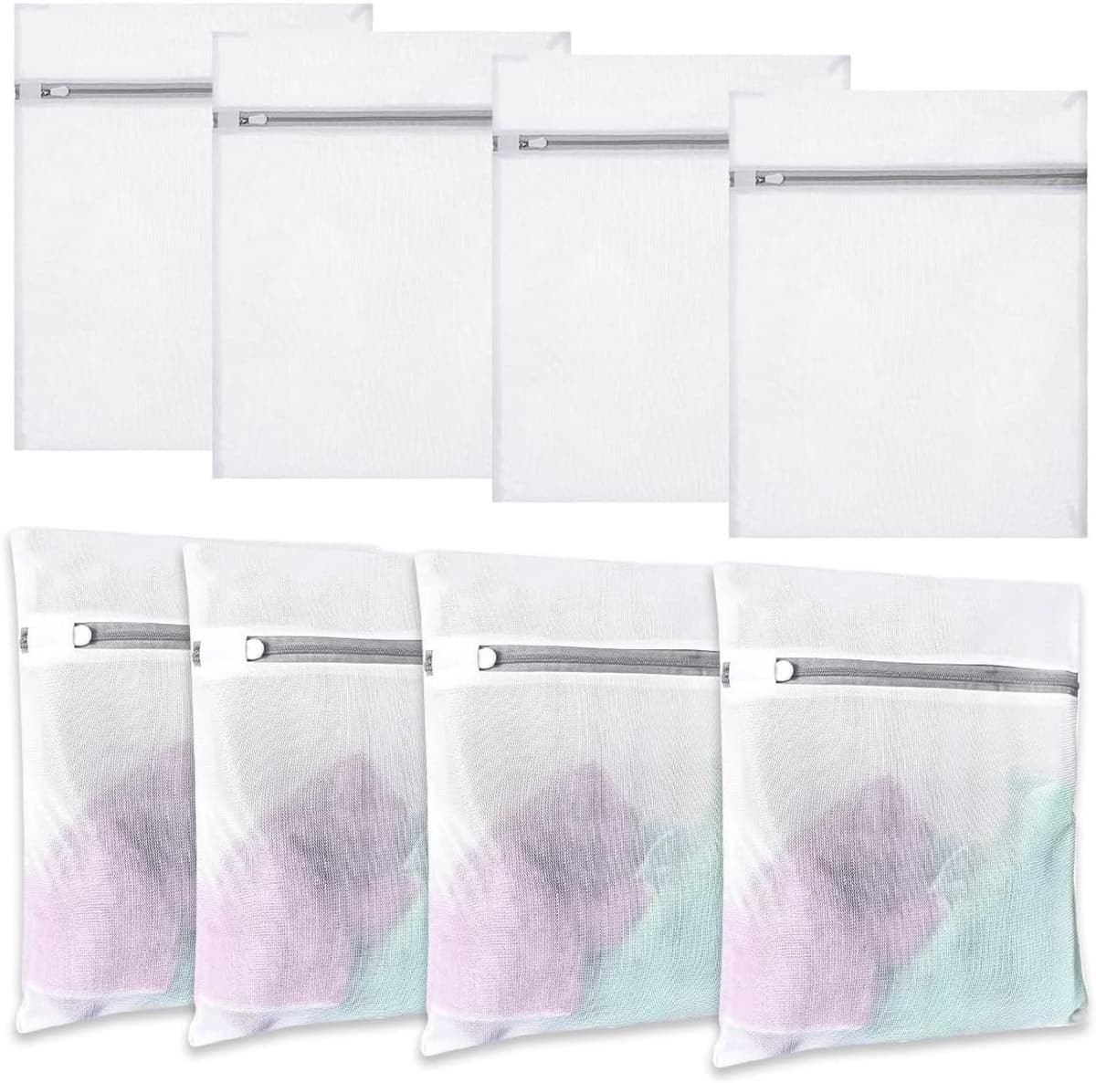 Wasmachine Wasnetjes Set van 8 Stuks 40 x 30 cm, Ideaal voor Kleine Wasgoed en Delicate Kleding — afbeelding 1