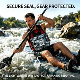 Crossbodytas met luchtdichte ritssluiting, lichtgewicht droogtas met verstelbare riem voor strand, zwemmen, reizen en dagelijks gebruik, Camouflage — thumbnail 2
