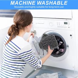 2 stuks microvezel autowashandschoen voor het reinigen van auto en motorfiets, krasbestendige doek, professionele reinigingsaccessoires, verwijdert vuil zonder schade aan de carrosserie — thumbnail 3
