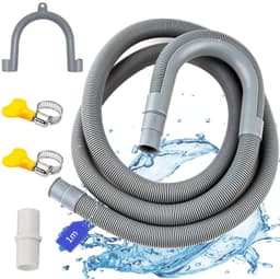Afvoerslang - Universele Afvoerslang - Inclusief Bevestiger - 1 m tot 7 m - Hoogwaardige Materialen - Geschikt voor Wasmachine en Vaatwas... — thumbnail 1