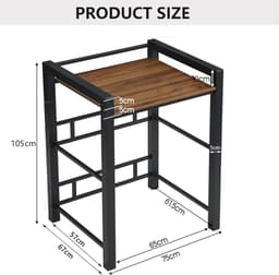 Verstelbaar Witgoed Rack voor Wasmachine en Droger - Robuuste Stalen Onderbouw - Max. 350 kg — thumbnail 5