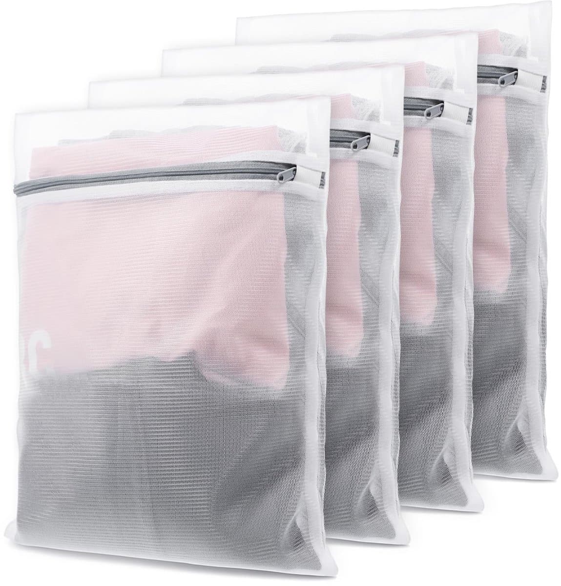 IMPERATORIS® Waszakjes voor Wasmachine - Bescherming voor Fijne Was en Schoenen - Mesh Wasnet met Rits - Voorkomt Slijtage - Set van 7 - Creame Wit — afbeelding 1