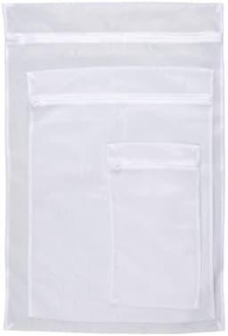 IMPERATORIS® Waszakjes voor Wasmachine - Bescherming voor Fijne Was en Schoenen - Mesh Wasnet met Rits - Voorkomt Slijtage - Set van 1 - wit - 90 x 60 cm — thumbnail 1