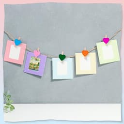 EGoods - 80 stuks Kleurrijke Houten Clips voor Ambachten en Foto's Display met Jute Touw — thumbnail 5