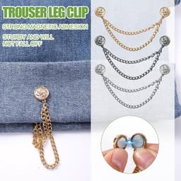 6-pack magnetische kledingclips voor het steviger maken van kledingtaille - multifunctionele clips voor het decoreren van kleding - lotus design — thumbnail 4