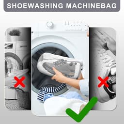 Herbruikbare Waszak voor Schoenen - Wasnet voor Wasmachine - Sneakers Wassen — thumbnail 4