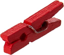 100 Stuks Houten Mini Knijpers 25mm - Kleurrijk voor Knutselen, Scrapbooking en Decoratie — thumbnail 3