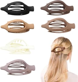 6 Stuks Grote Franse Haarklemmen voor Dames - Sterke Grip voor Dik en Fijn Haar — thumbnail 1