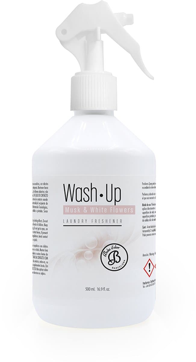 Boles d olor - wasparfum spray - musk en white flowers - wash up - textielspray - 500 ml — afbeelding 1