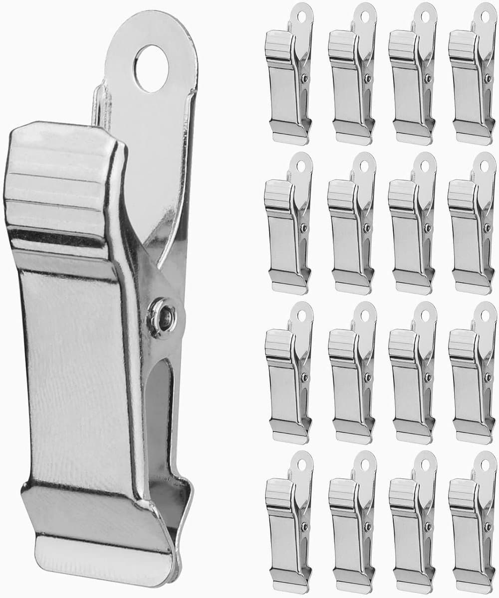 16-delige Mini Metalen Krokodillenklemmen voor Draden Foto's Gordijnen — afbeelding 1