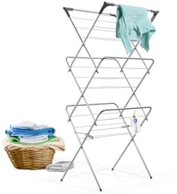 Verticale droogtoren met antislip voeten - ruimtebesparende wasdroger van metaal — thumbnail 5