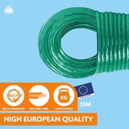 Extra Sterke Waslijn 35 Meter met Stalen Kern - UV-Bestendig en Duurzaam — thumbnail 3