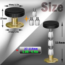 4-Pack Bedframe Anti-Shake Gereedschap - Verstelbare Stoppers voor Stabiele Bedden en Meubels — thumbnail 2