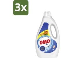 OMO – Vloeibaar Wasmiddel – Wit XXL – 75 Wasbeurten - Bulkverpakking - 3 stuks
