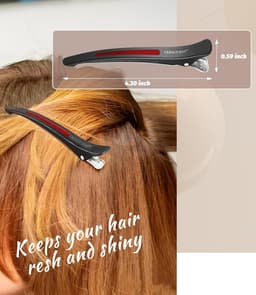 Set van 12 Professionele Haarspeldjes voor Kappers en Thuisgebruik met Antislip Siliconen Band — thumbnail 3