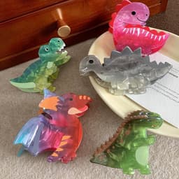 Grote Dinosaurus Haarspelden met Sterke Grip voor Dik en Dun Haar — thumbnail 4