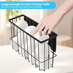 Magnetische balhouder voor droger, opbergplank voor wasmachine, magneetplank voor koelkast - Badkamer, Slaapkamer, Woonkamer, Keuken - Groot formaat - Zwart — thumbnail 3