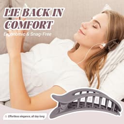 Platte Haarclips voor Vrouwen - 6 Stuks Eendenbekhaarclips - Comfortabele Franse Klauwclip met Sterke Grip — thumbnail 3