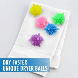 Wasballen, herbruikbare, milieuvriendelijke wasballen die klitten tegengaan. Effen en veelkleurige wasballen verbeteren de reinigingskracht van de wasmachine (15 stuks, kleuren willekeurig). — thumbnail 4