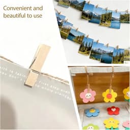 100 stuks Mini Houten Wasknijpers 2,5 cm voor Decoratie, Knutselen en Foto's — thumbnail 4