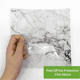 Tegelstickers voor vloer/muur - decoratieve spatbescherming - set van 10 - kleur TS076 - PVC — thumbnail 2