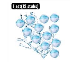 12 stuks - Wasbollen - Anti-Kluwen Pluisbal Wasballen - Nylon Wasmachine Ballen voor Hondenhaar, Pluisjes en Diepere Reiniging - Herbruikbare Drogerballen Alternatief - Blauw