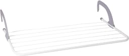 Storage Solutions Radiator droogrek - wit/zwart - metaal - 69 x 38 x 15 cm - handdoekrek - wasrek - 5 meter waslijn — thumbnail 1
