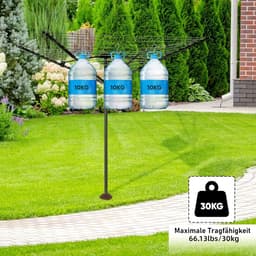 Droogmolen met Voet voor Camping & Thuis - Wasrek Staand - Droogrek Inklapbaar - Lichtgewicht — thumbnail 2